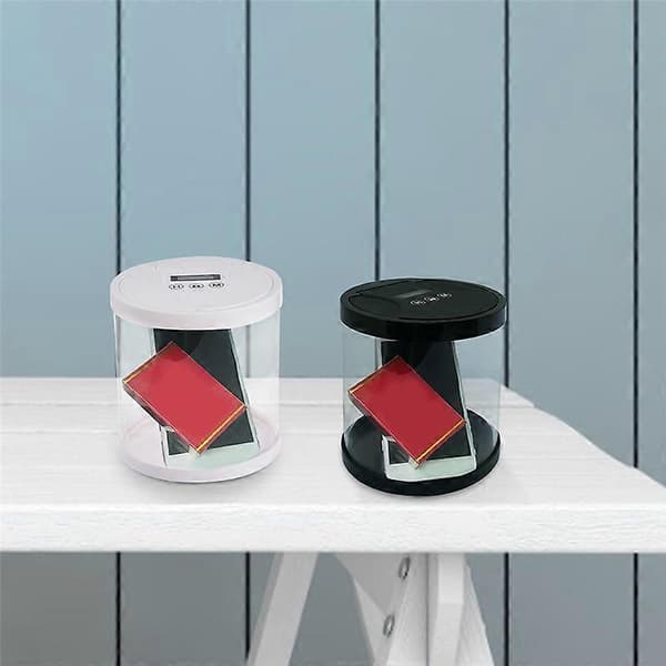 Electronic Time Lock Timer Box Container Black-FA-
