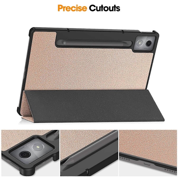 Etui til Lenovo Idea Tab Pro Anti-Drop Læderstativ Tablet Cover - Grå Multicolor Multicolor Rose Gold