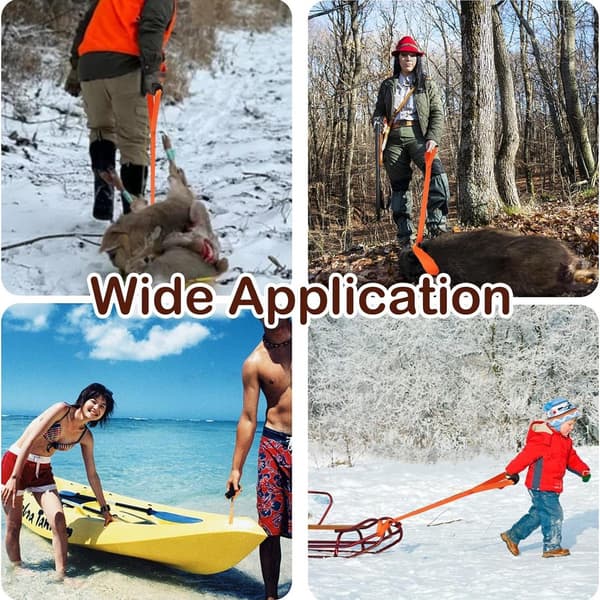 Reindeer Chain, Reindeer Chain, Foldable Tow Rope Multifunctional Practical Tool, for Goats, Turkeys, Trees, Heavy Boxes, Luggage Lifting System