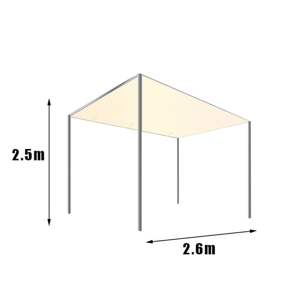 Sunshade Tent Outdoor Waterproof Cover with Hook and Loop Portable Lightweight Does Not Include Tent Pole A A