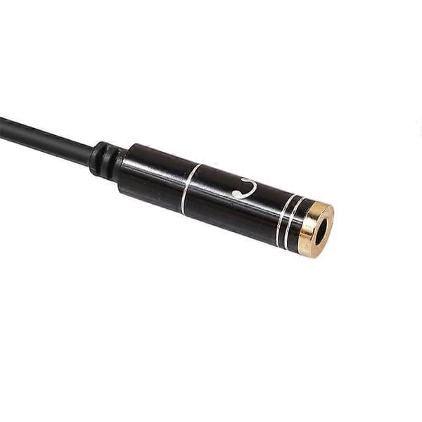 3,5 mm Jack Hörlursmikrofon Musik Ljudsplitter Förlängningsadapterkabel