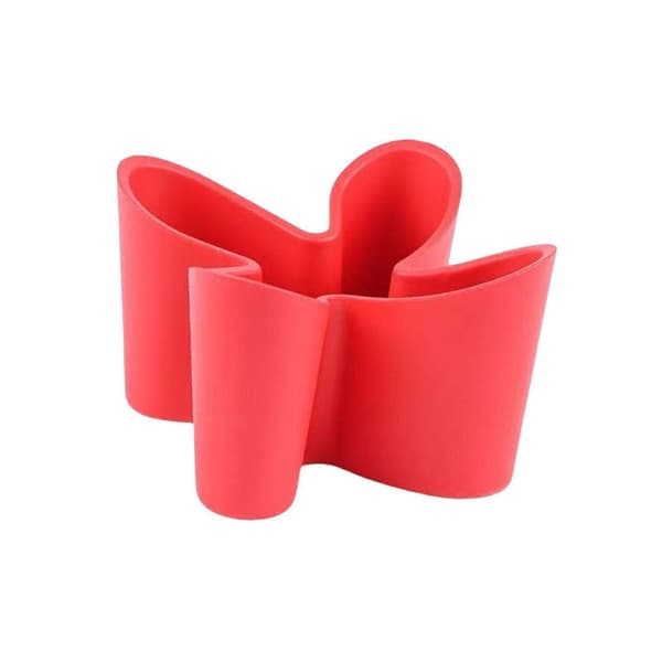 Remote Control Storage Container with Lid for Desk and TV Stand Red Red