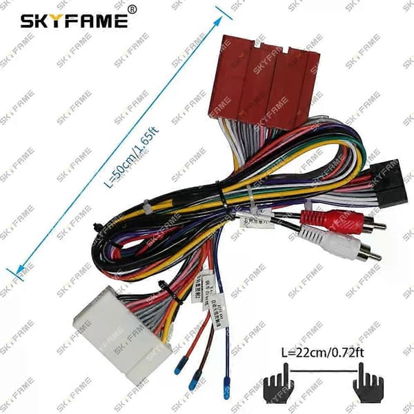 Gjelder 16Pin bilkabeladapter Android radio strømkabel for Mazda 6 Atenza kabel Cable