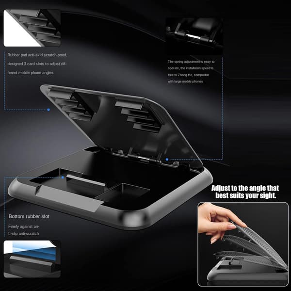 Biltelefonholder Montering Biltelefonholder Dashbord, Justerbar Por