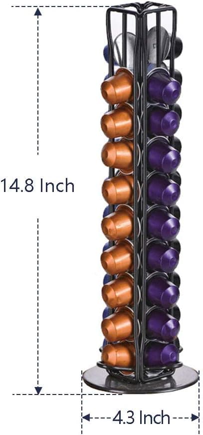 Kompatibel kaffekapselholder til kaffekapsler roterende holder