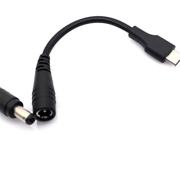 Typ-C hane till DC 5.5x2.1mm för DC-kontaktströmadapter Datortillbehör