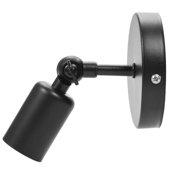 Retro Style Wall Lamp, Bar, Cafe, Corridor, Lamp Holder with E27 Socket (Black)