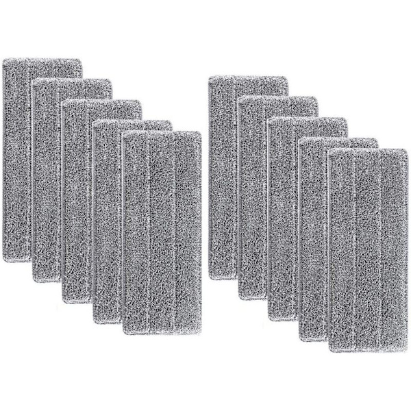 Superabsorberende moppehoderstatninger - Vaskbart mikrofibermoppehode for husholdsrengjøring, vaskbar mikrofibermopp (10 stk)