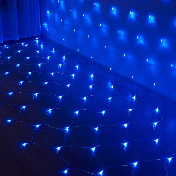 *LED have- og gårdsplads jule netlys, belysning, fiskenet L*