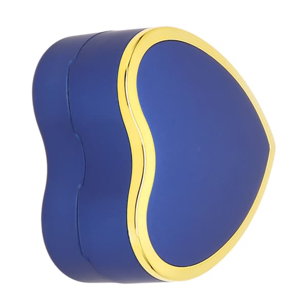 Ring Gift Box Soft Flocking Thermoformed Lighting Portable Jewelry Storage Box for Anniversary Engagement Navy Blue