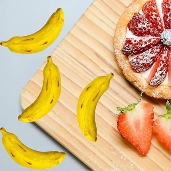 12-Piece Banana Shaped Baking Mold, Creative Silicone Mold, 3D Fruit Mold