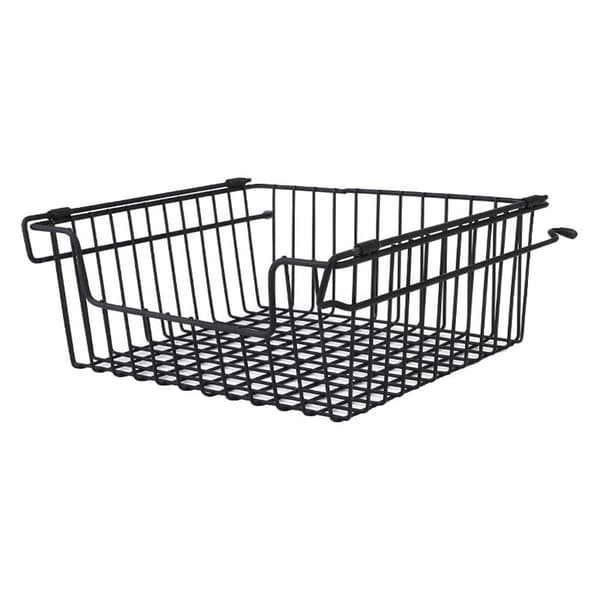 Multifunctional Storage Baskets Hanging Large Wrought Iron Cabinet Utensil Organization Fruit Basket