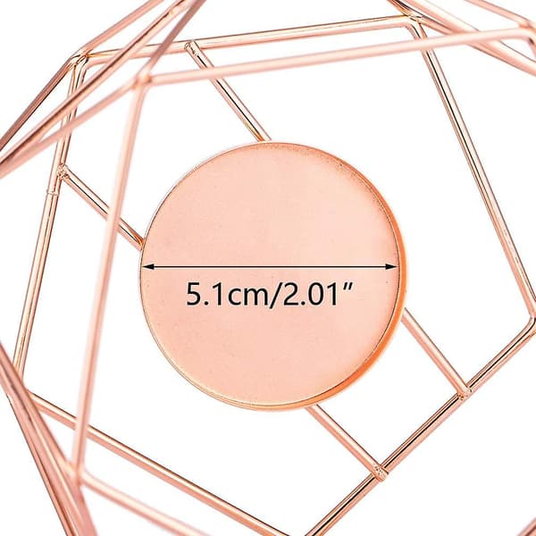 Lysestage, Geometrisk Metal Lysestage til Fyrfadslys, Søjlelysestage Midterstykker