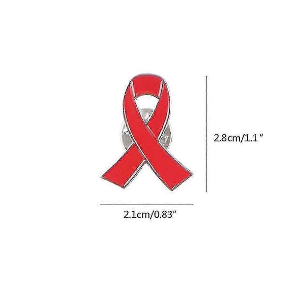 Båndbroche-sæt med 5 elegante emaljedesigns til kvinder Rød one size Red one size