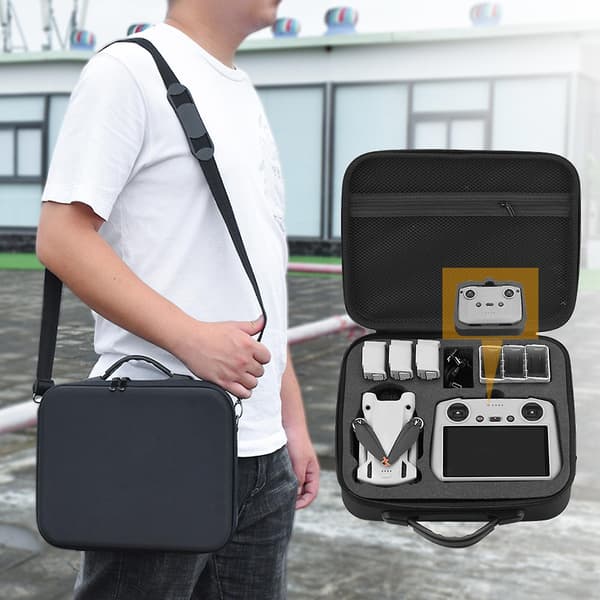 Bärbar Rese-väska Mjukt Foder Resväska Crossbody Väska För Mini 3