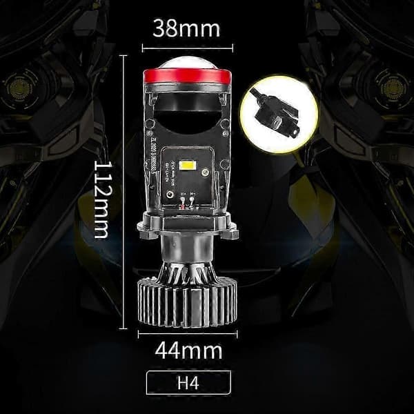 Y7D H4 LED Headlight Car Bulb 6500K 90W 18000Lm Conversion Kit High/Low Beam.