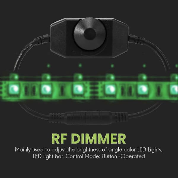 12V / 24V 6A LED-dæmpercontroller Juster lysstyrke for enkeltfarve klar