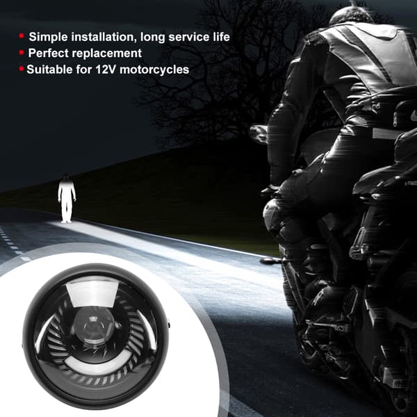 6.5 inch Motorcycle 12V Universal LED Headlight with High and Low Beam