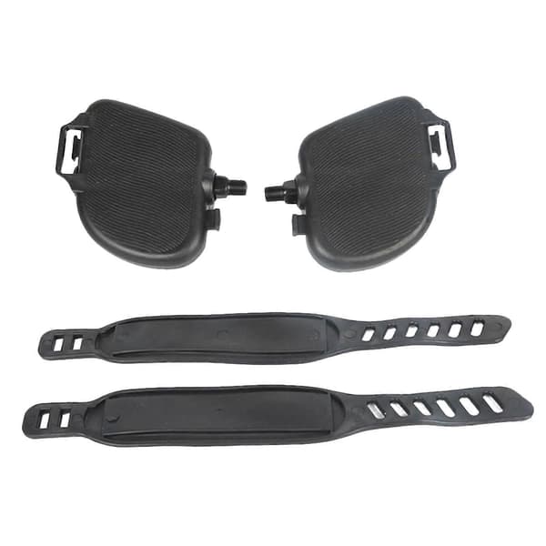 Exercise Bike Pedal Bicycle Parts with Straps Replacement Durable for Training [DB]
