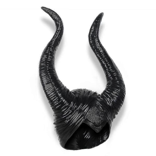 Halloween Maleficent Horn Hårbånd Cosplay Svart, Ond Maleficent Hodeplagg Ornament, Dame Maskerade