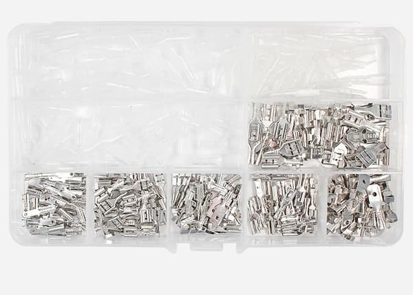270 stk. elektriske terminaler, T-stik ledningsstik, han Fe
