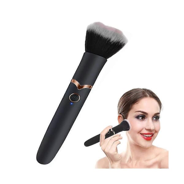 Kosmetisk makeupbørste med 10 vibrationsfrekvenser til hurtig makeup, elektrisk makeup-puff