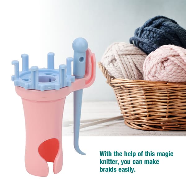 Knitting Rope Machine Double Head Loom Yarn Needle Knit DIY Sewing Craft Tool