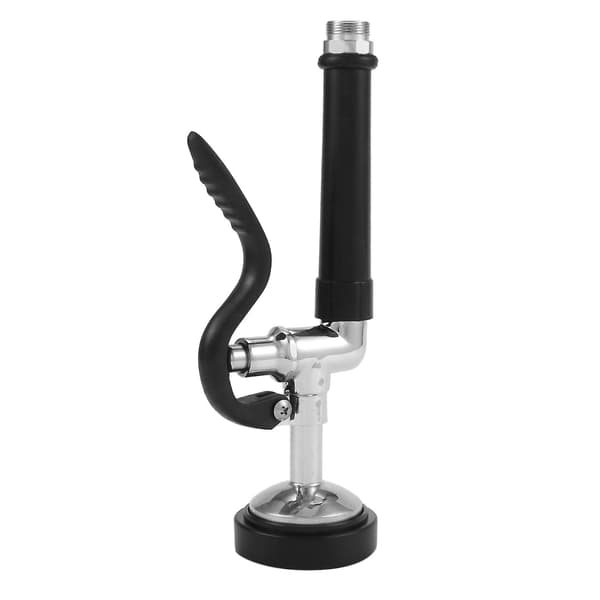Pre-Rinse Spray Valve for Commercial Kitchen Faucets, Chrome Finish (Black)