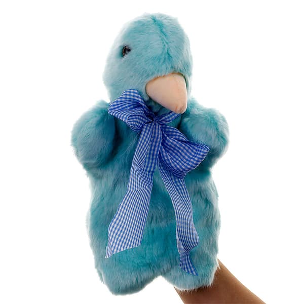 En (due, højde 25 cm) Børne Hånddukke, Deluxe Plys Hånd D