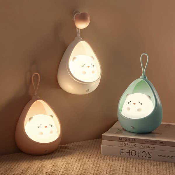 LED-kroppssensor nattlampe USB-gang sengeklær garderobe Senso