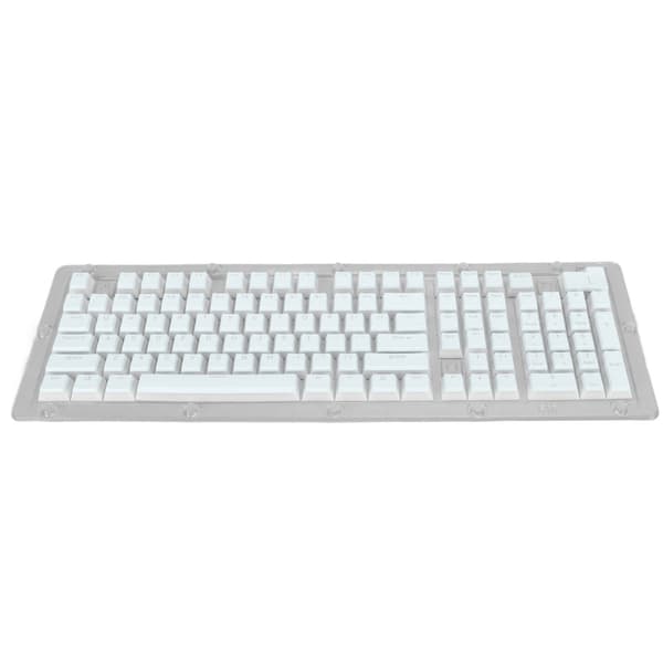 Keyboard Keycaps 130 Keys OEM Height PBT Pudding Double Layer Two-Color Injection Translucent DIY Keyboard Keycaps Blue