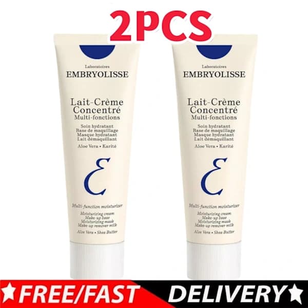 2 stk Embryolisse - Lait-Crème Concentré - Multifunksjonell fuktighetskrem 75 ml