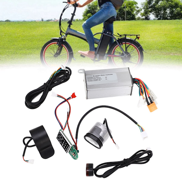 7 stk. Elektrisk Scooter Controller Kit 500W Vandtæt med Bremsesystem Fingergas 36V