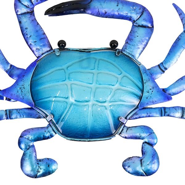 14 Inch Ocean Barracuda Crab Wall Decoration Ironwork Glass Craft