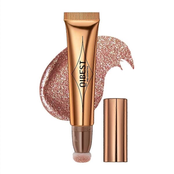 Liquid Contour Stick with Cushion Applicator, Natural Matte Cream Highlighter and Bronzer 05 Rose