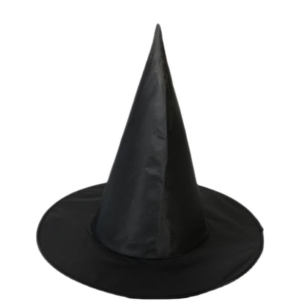 4 st häxhattar ┃ Halloweenkostym för barn ┃ Spetsig svart 34