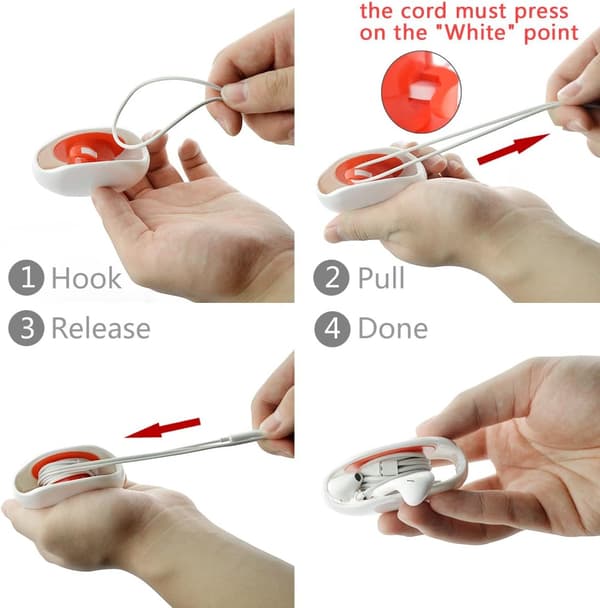 In-Ear Headset Smart Förvaringsbox/Hörlurskabel Förvaringsorganisatör