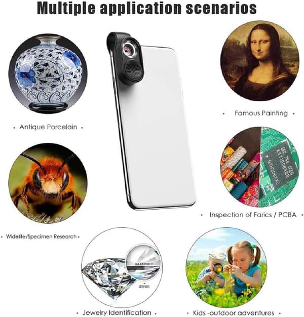 Digitaalinen mikroskooppi, 100x mikroskoopin suurennuslamppu