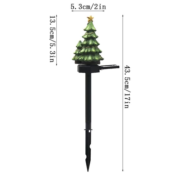 Christmas Decoration Solar Lawn Lamp Garden Christmas Tree Decor