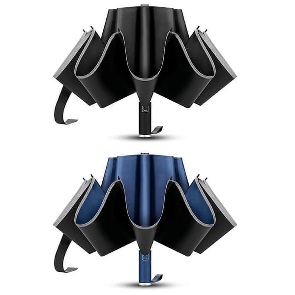 2-pack Travel Umbrella, Unbreakable Umbrella with 10 RIBS, Windproof Umbrellas for Rain & Sun, Automatic