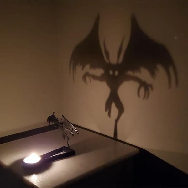 Morsom Halloween Lysestake Hagestatue Hjemmeinnredning