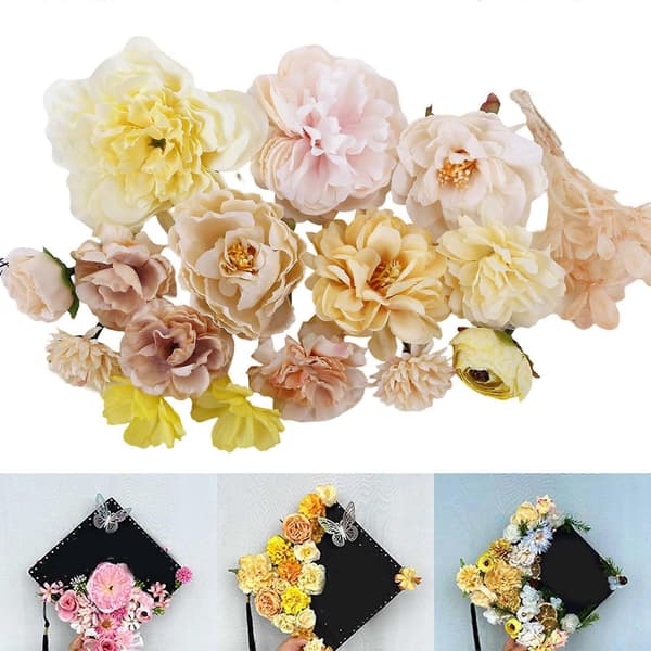 Kunstig Blomsterhoved Brudepiger Bryllupsfest Håndledsblomst Brudeblomst til Hjem- og Begivenhedsdekoration Stil 1 Style 1