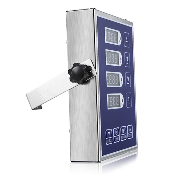 Restaurant 4-kanals påmindelsestimer digital restauranttimer EU-stik EU Plug