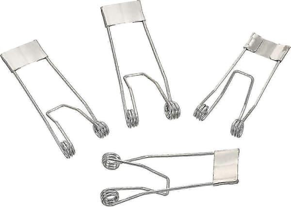 52x19mm Innfelte Spotlight Fjærklemmer 10 stk. Emitterende Diode Innfelt Belysning Tilbehør Sikkerhetsklemmer for Taklampe