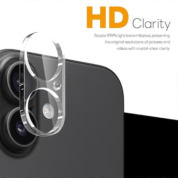NORTHJO 2-pack Camera Protector for iPhone 17, Tempered Glass, Clear Lens Film, 3D Full Coverage