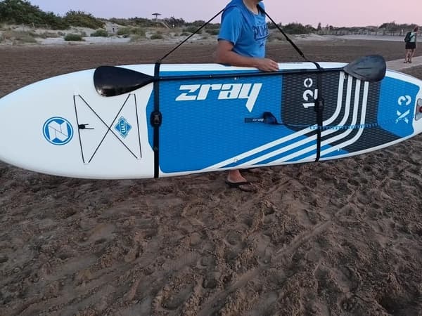 Bærbar kajakbærerem (orange farve), surfbræt, paddleboard, kano, SUP justerbar nylonbærerem