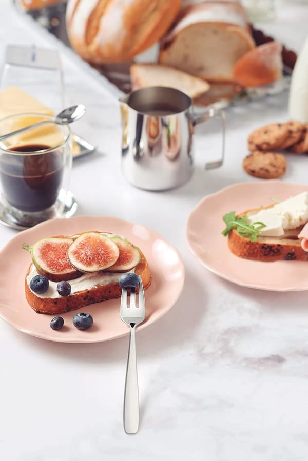 Essentiella dessertgafler, rustfrit stål