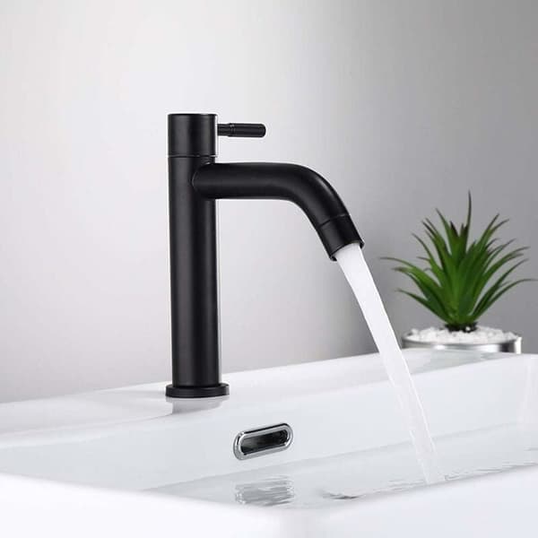 Black Matte Stainless Steel Bathroom Faucet