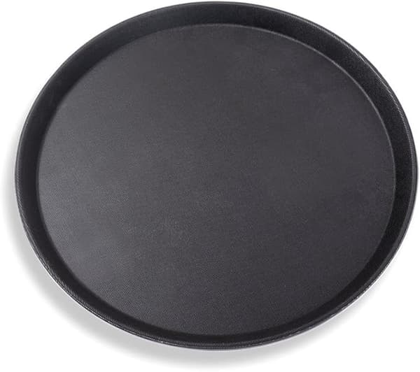 3 stk. 28 x 1,5 cm Runde sorte 3-pak med skridsikker belægning