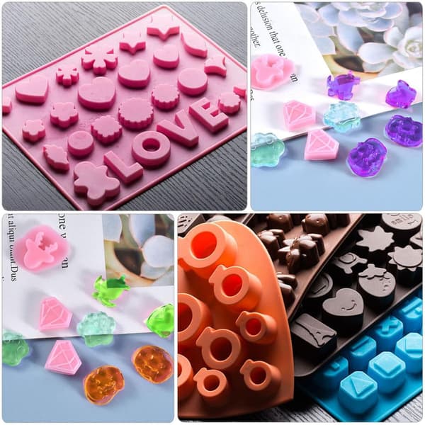 Mini silikone øreringeform DIY krystal epoxyharpiksform til øreringe smykkefremstilling hængende ornament
